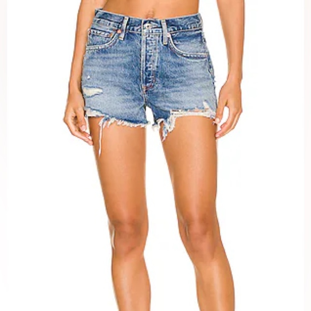 Agolde Blue Jean Shorts